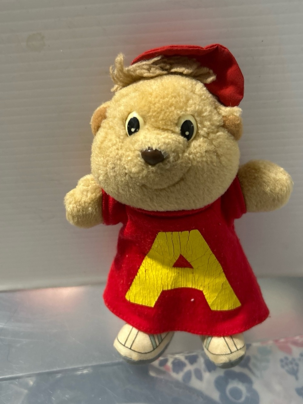 Red Letter 'A' Plush Bear Stuffed Toy